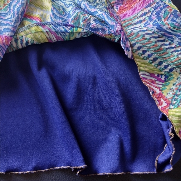 MULTI COLORED CHIFFON STRAPPY MAXI DRESS - Picture 8 of 10